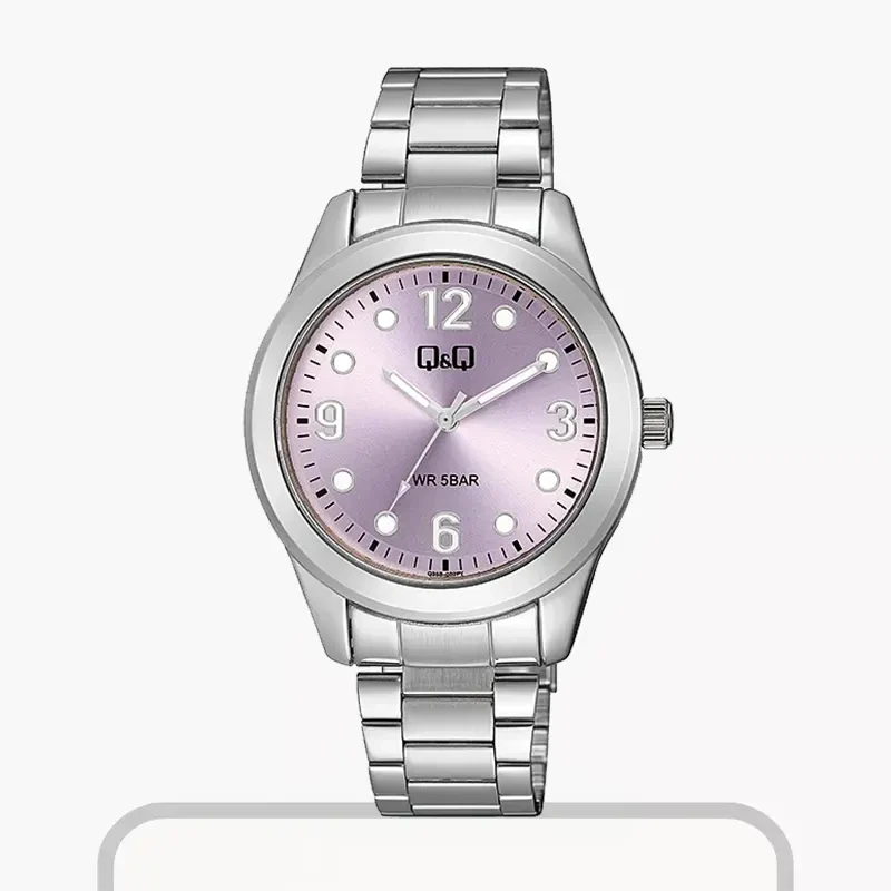 Q&Q Purple Dial Quartz Ladies Watch- Q35B-002PY